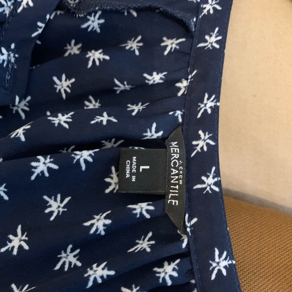 J.Crew Mercantile navy dress with a white print - Picture 4 of 4